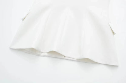 Summer Women Elegant White Top Front Button Corset Tube Top Strapless Sleeveless 2024 Fashion Y2k Female Chic Top
