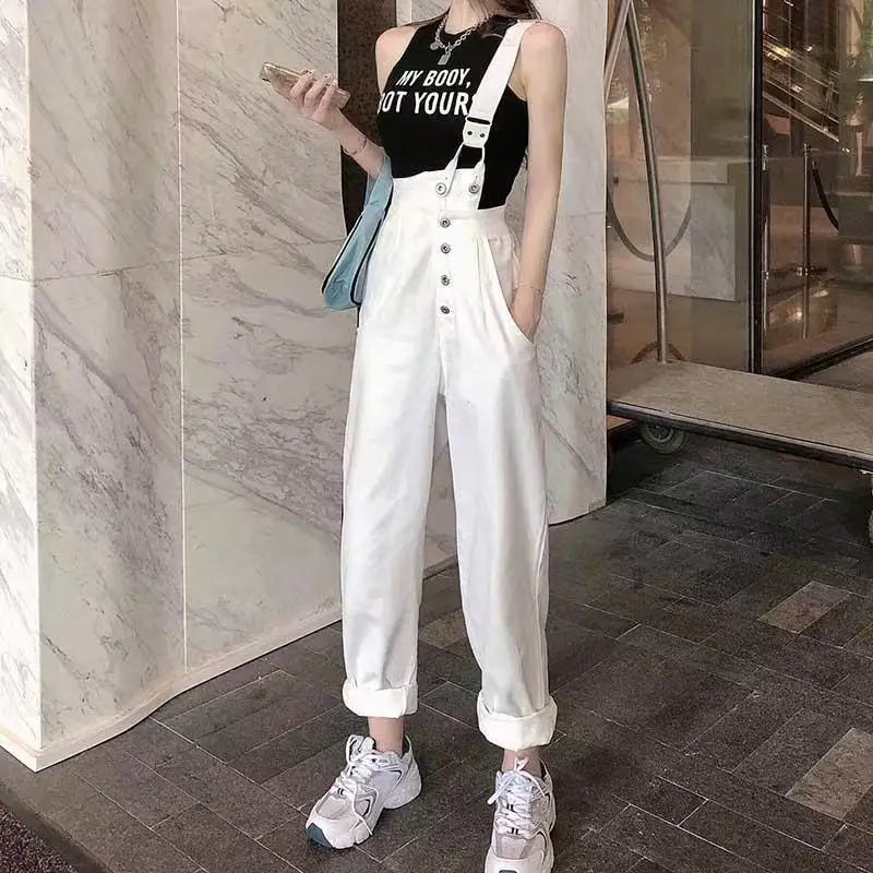 Women Jeans Fashion Female Vintage Hight Waist Casual Trousers