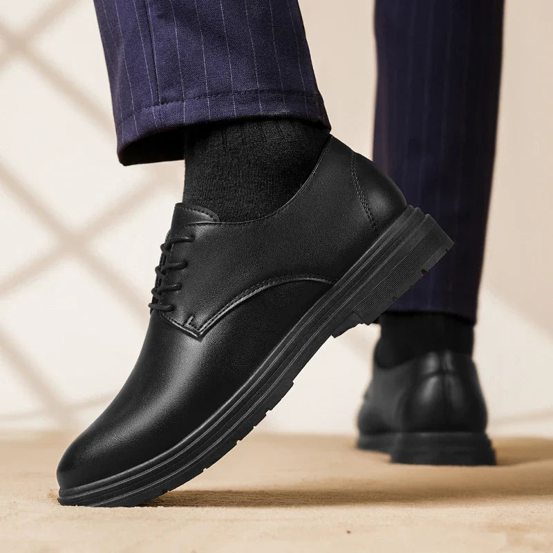 Men Formal Leather Shoes Oxford Shoes Mens Dress Shoe Black Pointed Toe Men Loafers Party Office Business Casual Shoes for Men