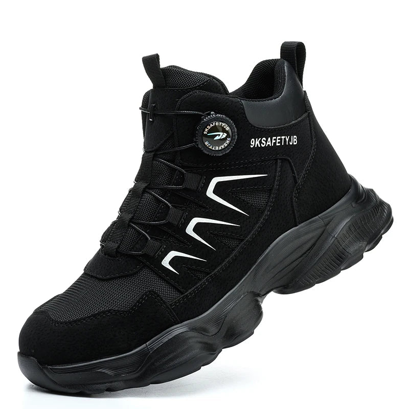 Men's Work Shoes Steel Resistant Anti-Puncture Anti-smash Toe Boots Slip Light Weight Safety Shoes Comfortable Men Shoes 40-46