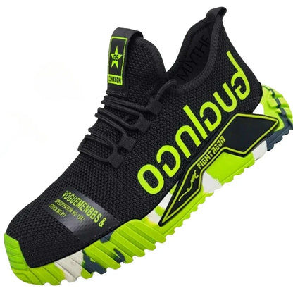 Good Lightweight Steel Toe Safety Shoes for Men Anti-puncture Work Shoes Men Breathable  Indestructible Work Safety Boots