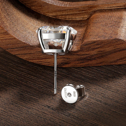 Oval Cut Moissanite Stud Earrings for Women 1-4 Carat D VVS1 GRA Certified Lab Gemstone 925 Sterling Silver 18k Earring