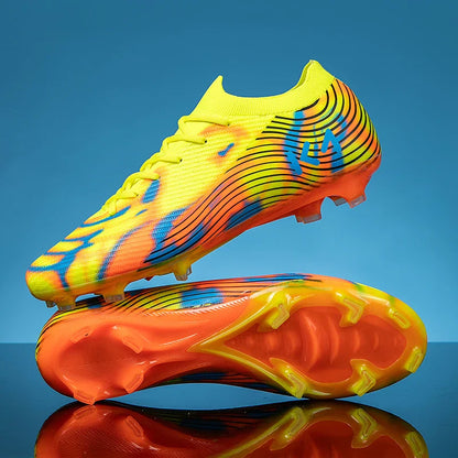 New Men Soccer Shoes Cleats High-quality Football Boots Hot-selling Sneakers Grass Non-Slip Boys Match Outdoor High-top Light