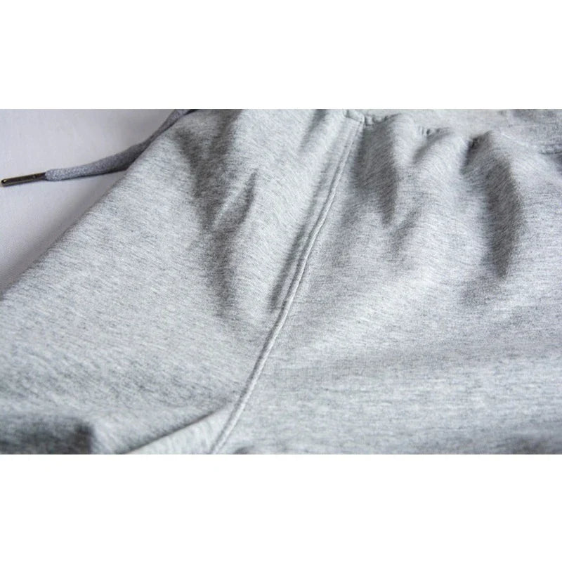 2024 Summer Men's Shorts Elastic Drawstring Shorts Joggers Loose Fitness Breathable Sports 5 Piece Solid Color Casual Pants