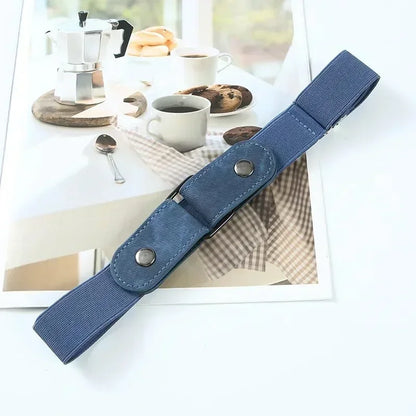 2024 Canvas Adjustable Elastic Waist Band Invisible Belt Buckle-Free Belts for Women Men Jean Pants Dress No Buckle Easy To Wear