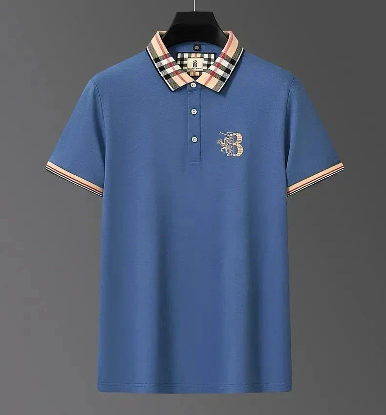 Luxury brand short sleeve men's polo shirt hot selling in summer classic embroidery high-end breathable cotton golf top T-shirt
