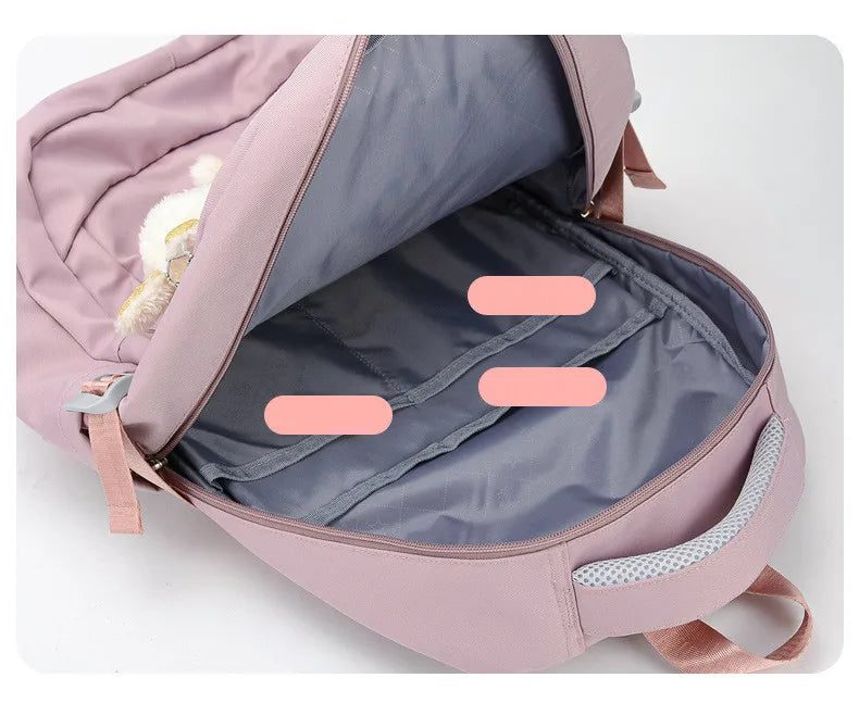 Backpack School Bag Girl Back Pack For Children Kid Child Teenager Female Class Schoolbag Primary Women Bagpack Teen Bookbag Kit