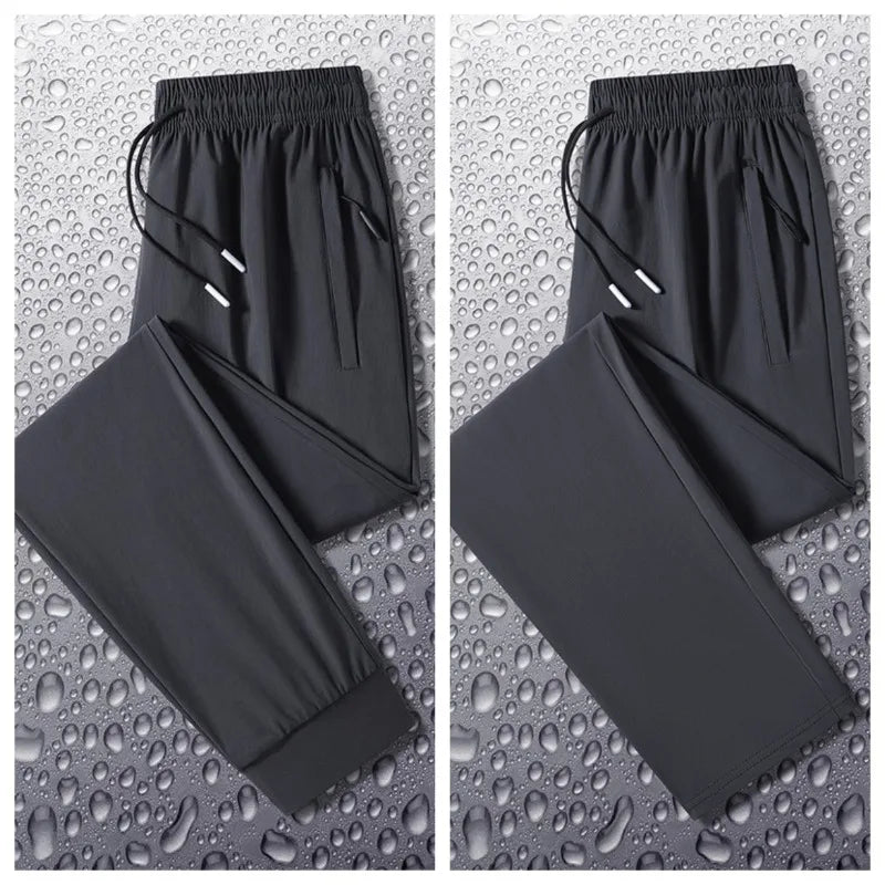 Outdoor Hiking Windproof Breathable Ice Silk Pants for Men Fashionable Trendy Soft Breathable Comfortable Versatile Casual Pants
