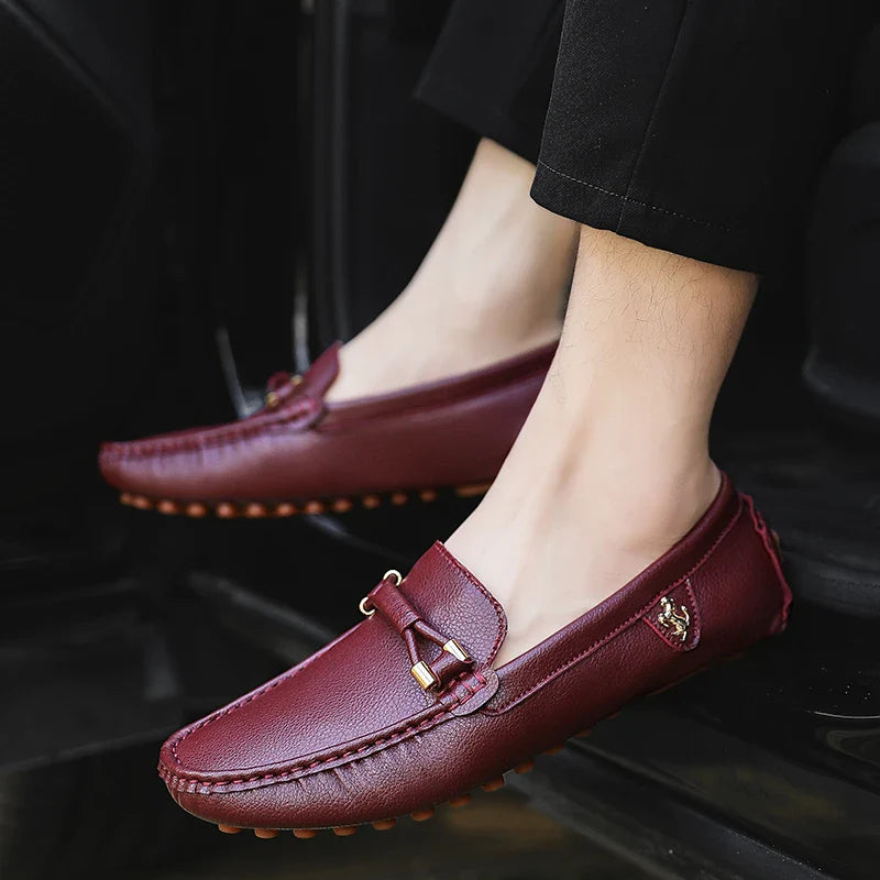 Men Loafers Shoes Formal Dress Shoes Business Casual Shoes for Men Wedding Party Office Shoes Soft PU Leather Loafers Men