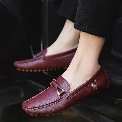 Men Loafers Shoes Formal Dress Shoes Business Casual Shoes for Men Wedding Party Office Shoes Soft PU Leather Loafers Men
