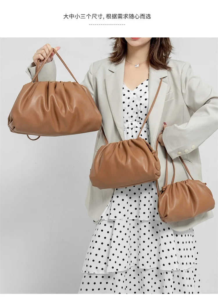 Soft Pu Leather Women Shoulder Bag High Quality Small Cloud Crossbody Bags for Women Fashion Female New Handbags Messenger Bags