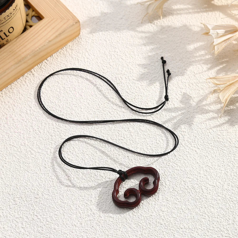 Wooden Water Bottle Pendant Necklace for Women Fashion Sweater Chain Fashion Jewelry Gift Accessories Wholesale