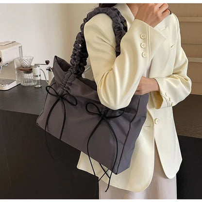 Solid Color Nylon Casual Shoulder Bags Large Capacity High Quality Versatile Crossbody Bags for Women 2025 Fashion Hot Sale