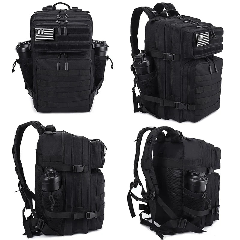45L Meal Management Backpack for Men Women Tactical Adults Insulated Lunch Athletes Gym Bag Sports Daypacks With Bottle Holder