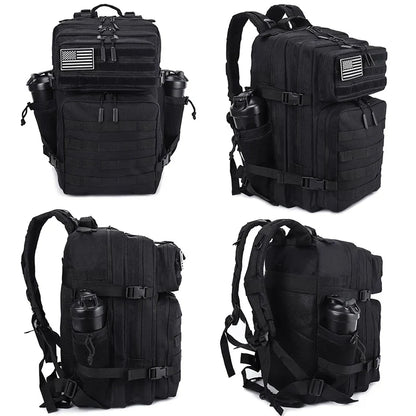 45L Meal Management Backpack for Men Women Tactical Adults Insulated Lunch Athletes Gym Bag Sports Daypacks With Bottle Holder
