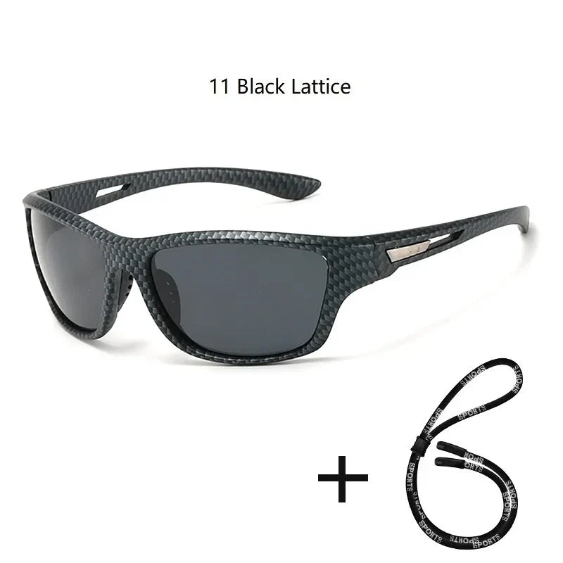 Men's Polarized Fishing Sunglasses With Glasses Chain For Men Women Driving Hiking Sun Glasses Fishing Eyewear