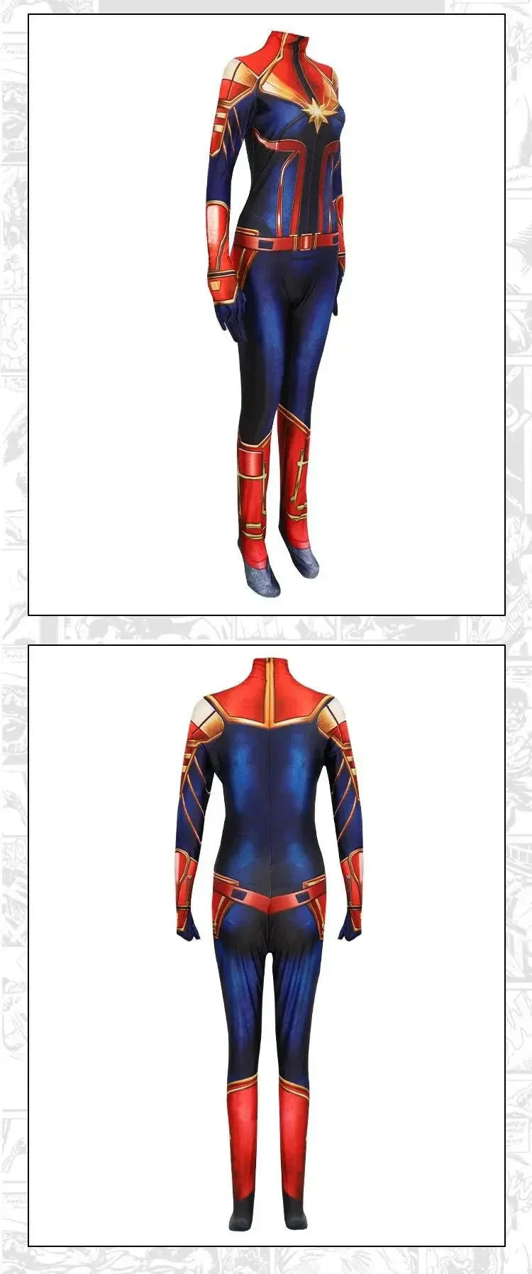 Movie Captain Cosplay Costume Women Superhero Cos Stage Jumpsuit Halloween Carnival Role Play Party Zentai Kids Adult