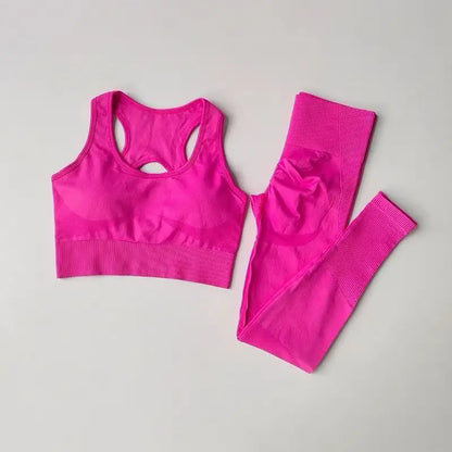 Sexy Back Design Fitness Bra for Women Pilates Shock-Proof Running  Training Tight Sports Pants Yoga Outfit Set