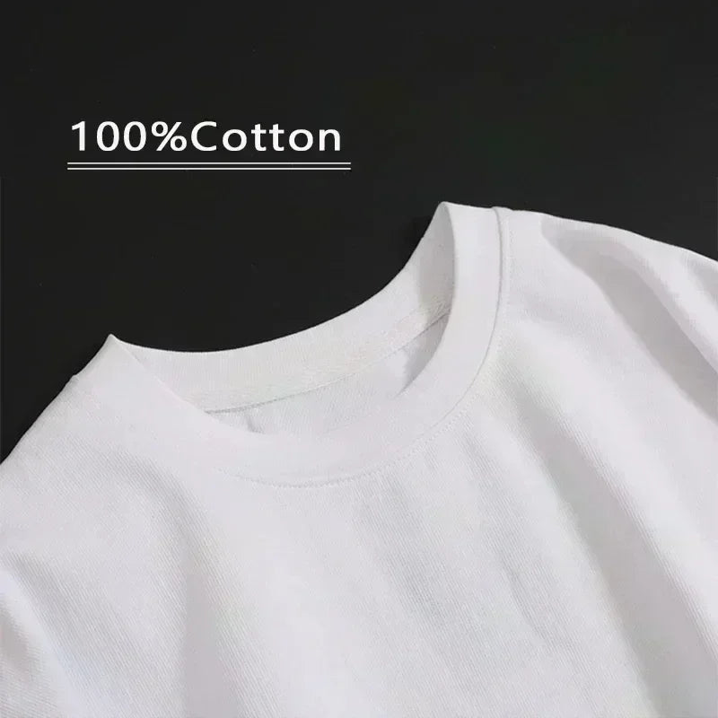 Summer Men's Retro Letterman Print Round Neck T-shirt Hip-hop Street Wear Plus Size Casual Pure Cotton Short Sleeved Shirt