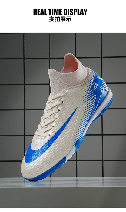 Men New TF Football Boots Original Tenis Casual Male Soccer Shoes Top Quality Ultralight Training Football Shoes Sneakers Sports