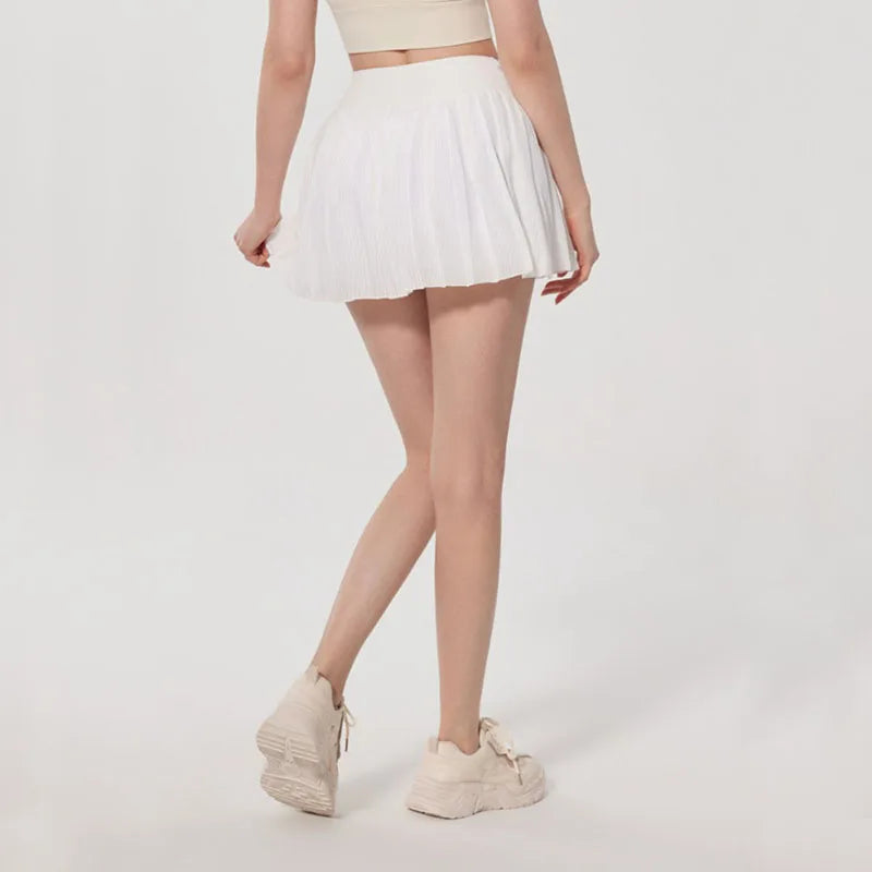 Pleated Tennis Skirt For Women Yoga Short Sports Running Anti-Slip High Waisted Lightweight Athletic Golf Skorts Skirts Flowy