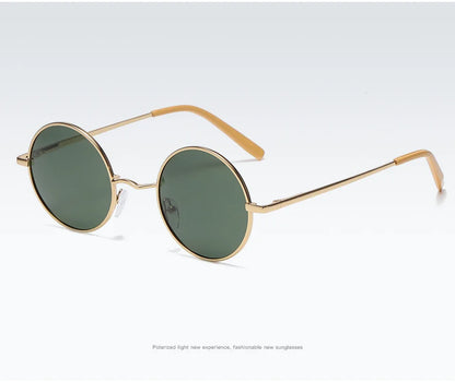 Retro Polarized Round Metal Frame Sunglasses Eyewear For Men and Women Driving Fishing Brand Designer Sun Glasses UV400