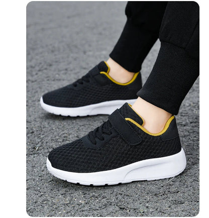 Children Boys Sneakers Soft-soled Lightweight Breathable Non-slip Sports Running Walking For Girls Tennis Mesh Shoes