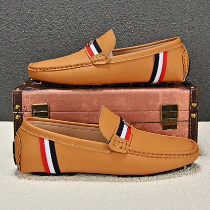 Loafers Men Driving Shoes Casual Shoes Comfortable Classic PU Leather Loafers Business Shoes Slip on Walking Men Loafers Shoes