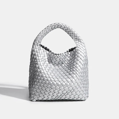 Designer bag Luxury 2024 woman bag Brand New Product PU Small size hand-woven bucket bag High quality Women's handbag