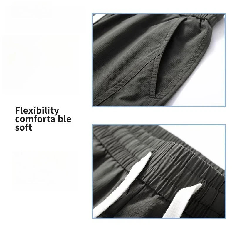 Brand Clothing Spring Summer Men's Cargo Pants Loose Straight Parachute Pants Sport Casual Long Trousers Male
