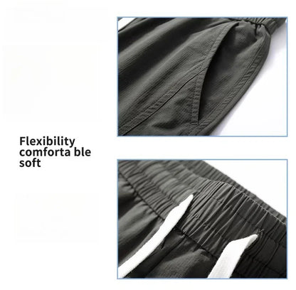 Brand Clothing Spring Summer Men's Cargo Pants Loose Straight Parachute Pants Sport Casual Long Trousers Male
