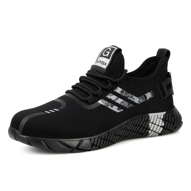 Steel Toe Safety Shoes  Anti Smashing Lightweight Work Sports Shoes  Indestructible Breathable Work Safety Shoes  Men's Comfort