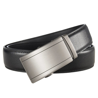 Famous Brand Belt Male Designer Automatic Buckle Genuine Leather Men Belt  Luxury Belts for Men 3.5cm New Black Brown Plus Size