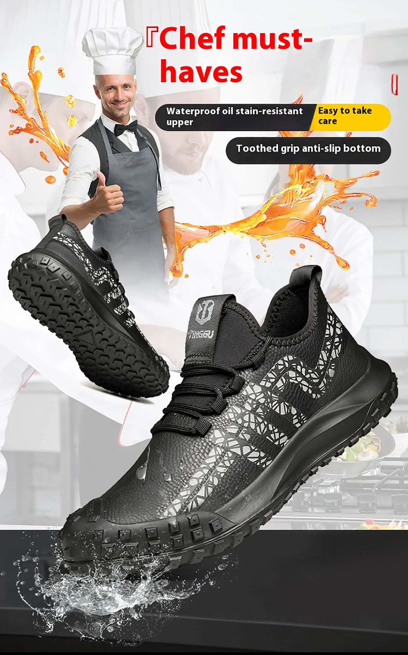 New insulated anti smashing, anti piercing, anti slip, and anti splashing work shoes for men's safety shoes