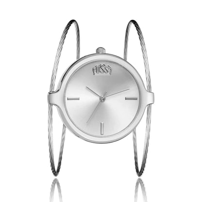 Fashion casual ladies quartz watch, round bracelet watch, elegant alloy ladies watch, quartz watch.