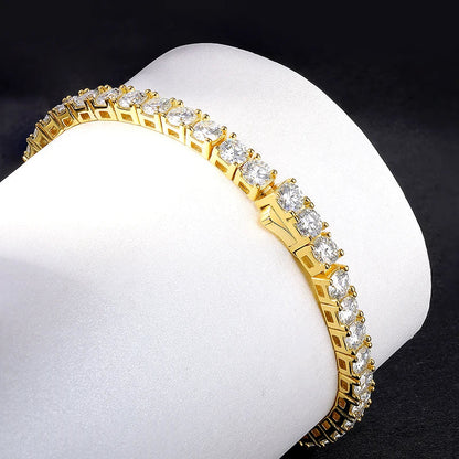 2024 New In GRA Certified 3/4/5/6.5MM White Full Moissanite Tennis Bracelet for Women Men 925 Silver Diamond Link Bracelets