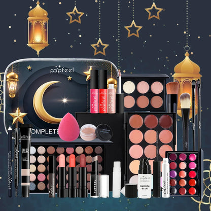 24-Piece Festival Makeup Set-Versatile Cosmetic Collection Perfect for Gifting to Moms, Girlfriends, and Girls.Daily Use