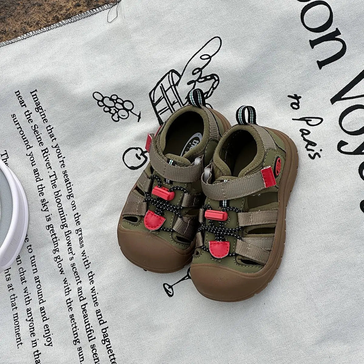 Children Mountain Functional Outdoor Breathable Sports Sandals Summer Baby Candy Color Anti-kick Sandals Boys Girls Beach Shoes