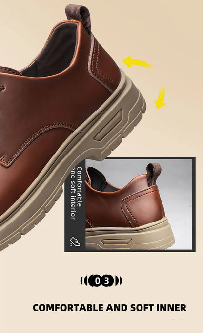 Handmade Men's Business Casual Shoes Comfortable Classic Lace-Up Work Shoes Fashionable Wedding Men's Footwear