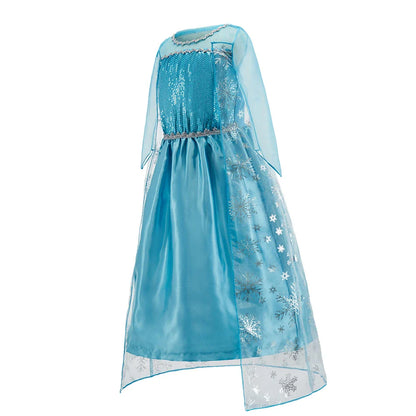 Little Girl Rapunzel Costume Party Fancy Princess Dress Christmas Cosplay Belle Sleeping Beauty Cinderella Carnival Disguise