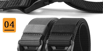 Plus Large LONG Size 125 140 160 180cm Men's Belt Canvas Multi-functional Tactical Quick Release Magnetic Alloy Buckle Belts