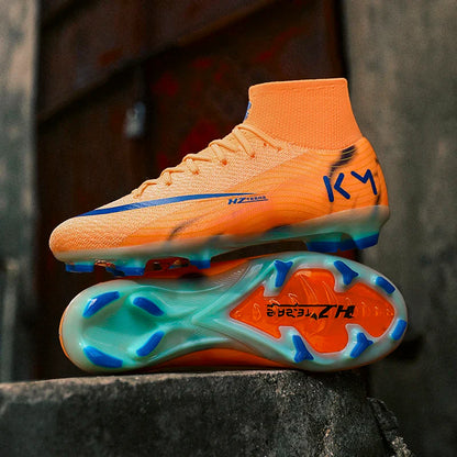 New Men Soccer Shoes Football Boots Cleats Adult Outdoor Breathable Training Sport Long Spikes Boys Non Slip Match Comfortable