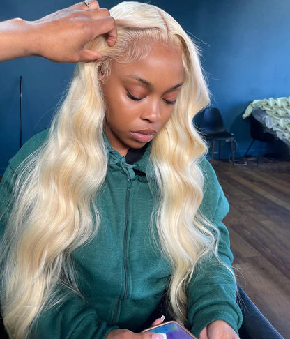 30 40 Inch 13x6 Lace Frontal Wig 613 Blonde Body Wave 13x4 Lace Front Wig Pre plucked Brazilian Human Hair Wigs 200 Density