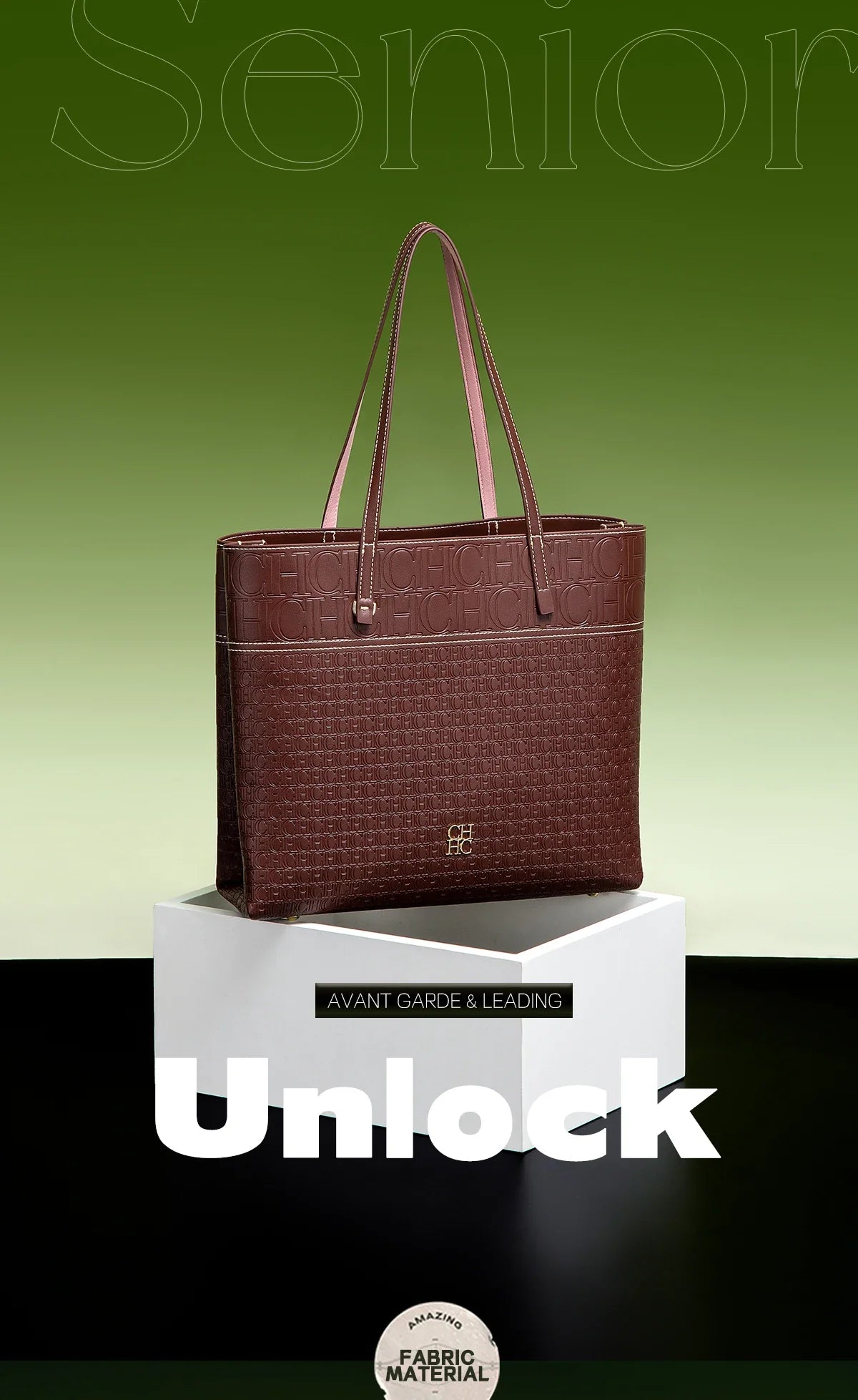 Fashionable Classic Retro Solid Color Women's Bag Large Capacity PVC Material Women's New Single Shoulder Handbag