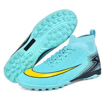 New Men Football Boots Kids Ankle Cleats Grass Soccer Shoes Futsal Indoor Sport Match Training TF/FG Hot-selling High-quality