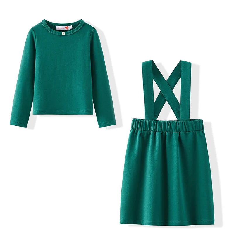 Family clothes with pockets summer label design children's boy and girls dress shirts baby set teenage skirt set