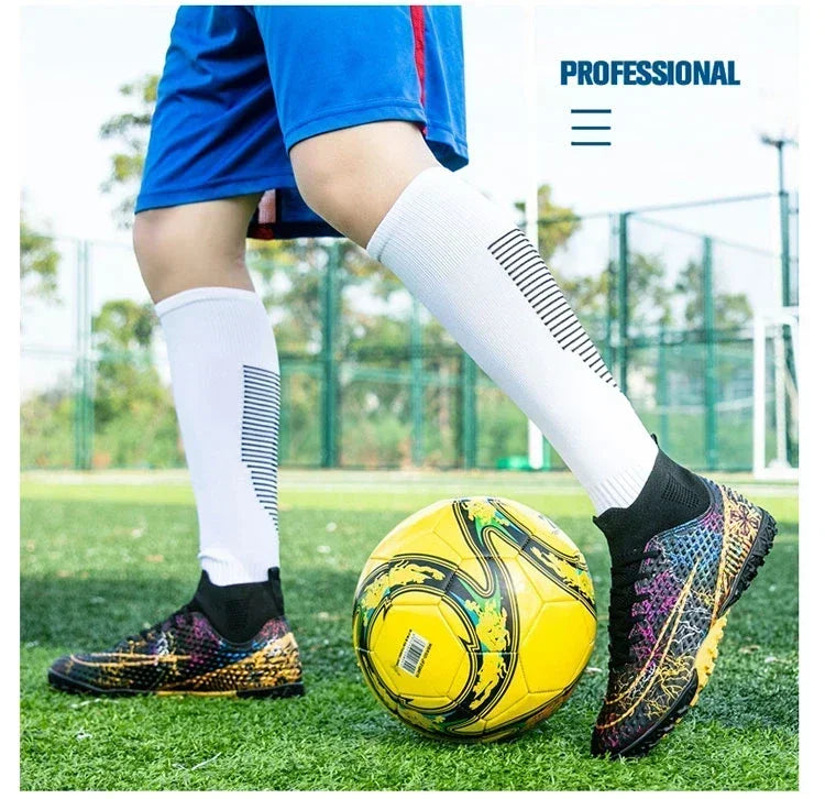 Refreshing Breathable Feet Children's Non-slip Fashion Casual Sports Shoe Youth Soccer Shoes Indoor Outdoor Grass Training Shoes