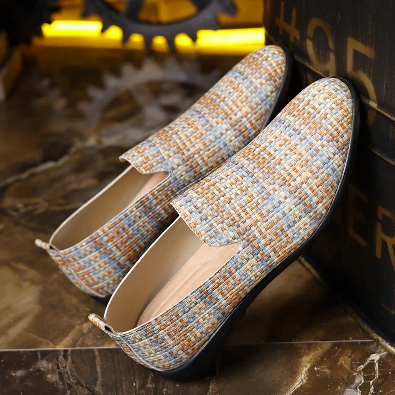 Men Loafers 2025 Design Leather Shoes Comfortable Slip-on Shoes for Men Soft Driving Moccasins Summer Casual Shoes