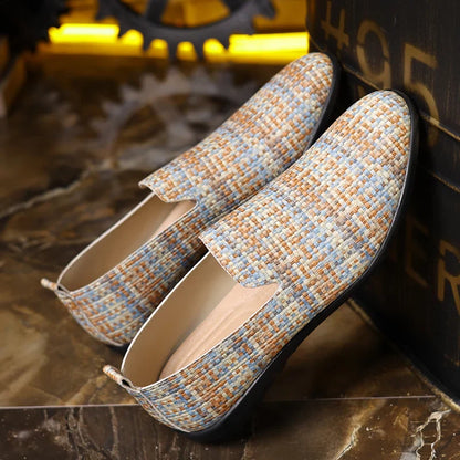 Men Loafers 2025 Design Leather Shoes Comfortable Slip-on Shoes for Men Soft Driving Moccasins Summer Casual Shoes