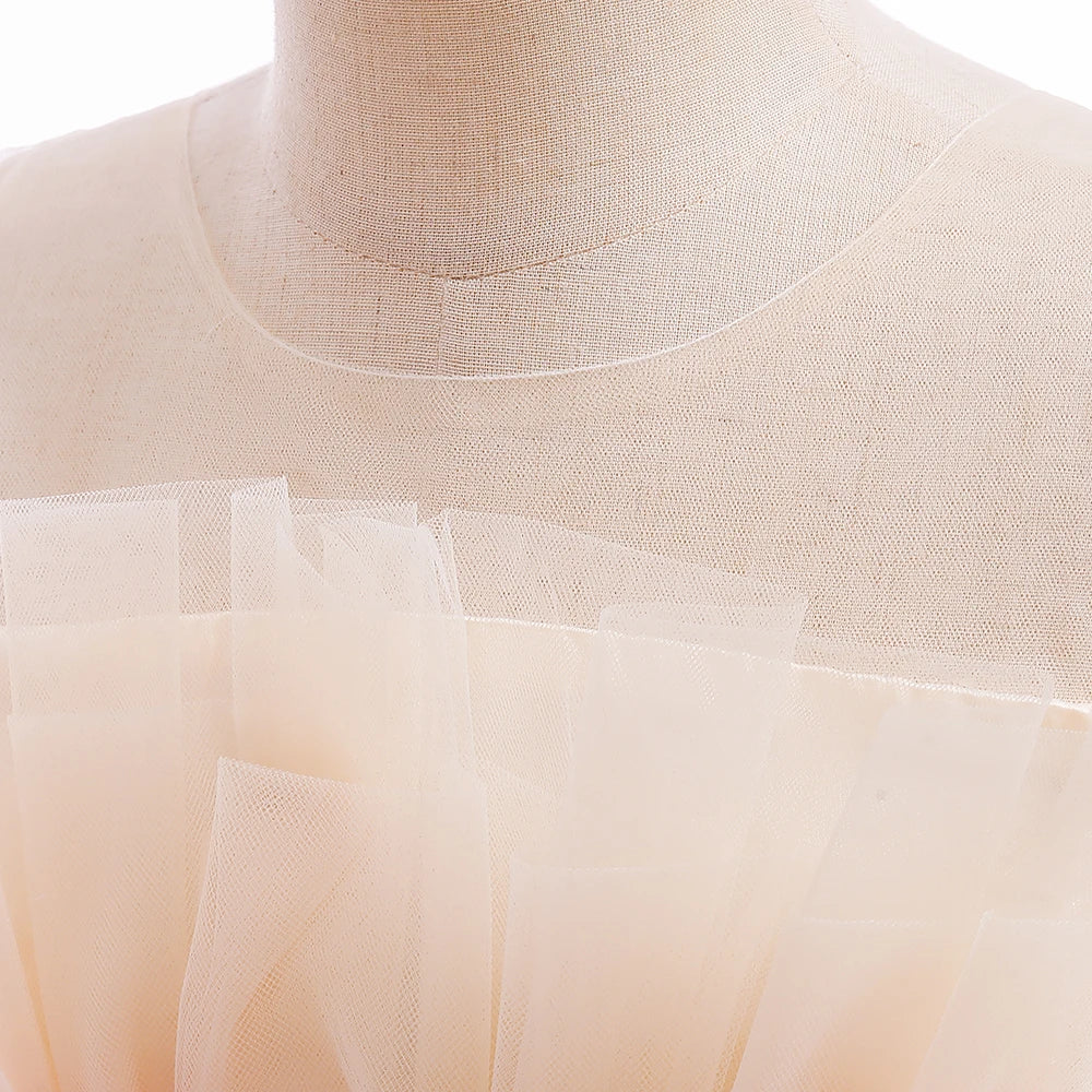 Summer Ruffles Bridesmaids Party Girls Dress Elegant Bow Wedding Birthday Princess Dresses Girl Tulle Pageant Evening Costumes